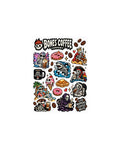Bones Coffee sticker sheet