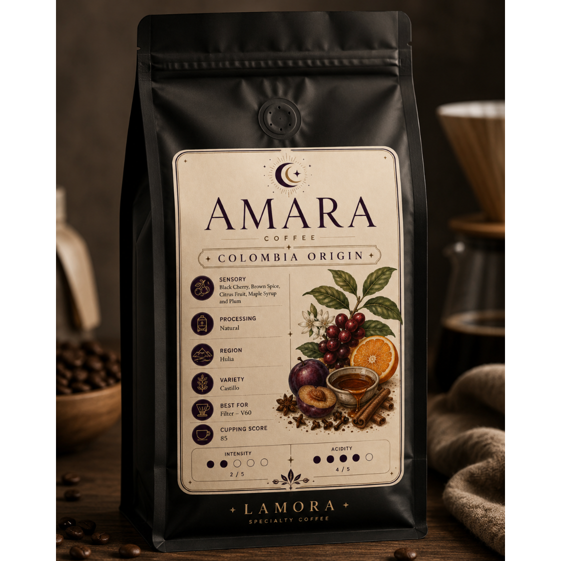 Lamora AMARA coffee bag