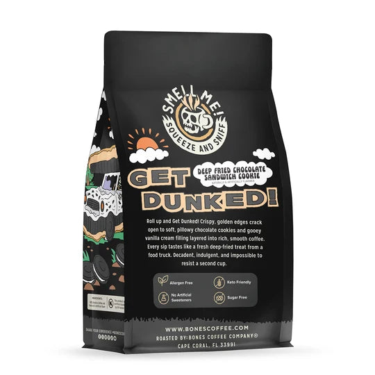 Bones Coffee Company Get Dunked! flavored coffee, 12 oz bag – alternate view