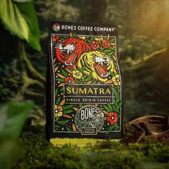 Bones Coffee Company Sumatra Single-Origin Coffee bag