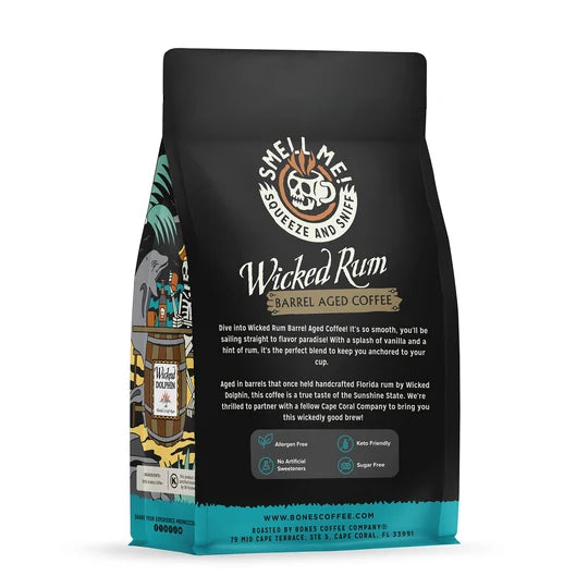 Wicked Rum Barrel-Aged Coffee – 12 oz