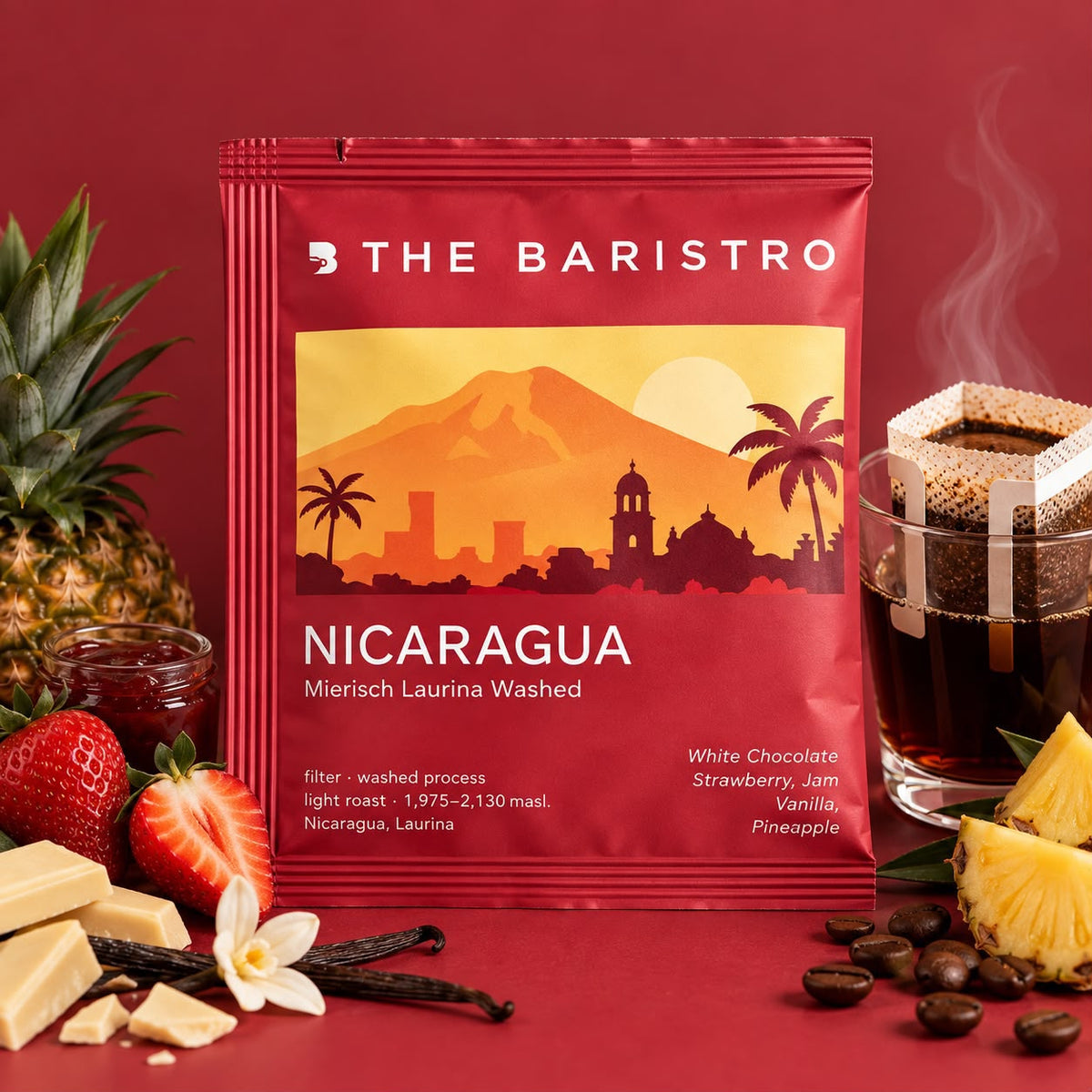 The Baristro Nicaragua Mierisch Laurina Washed drip bag coffee