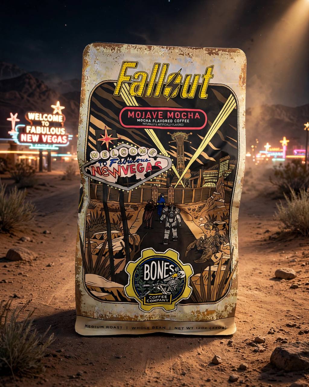 Bones Coffee Mojave Mocha original 12 oz bag