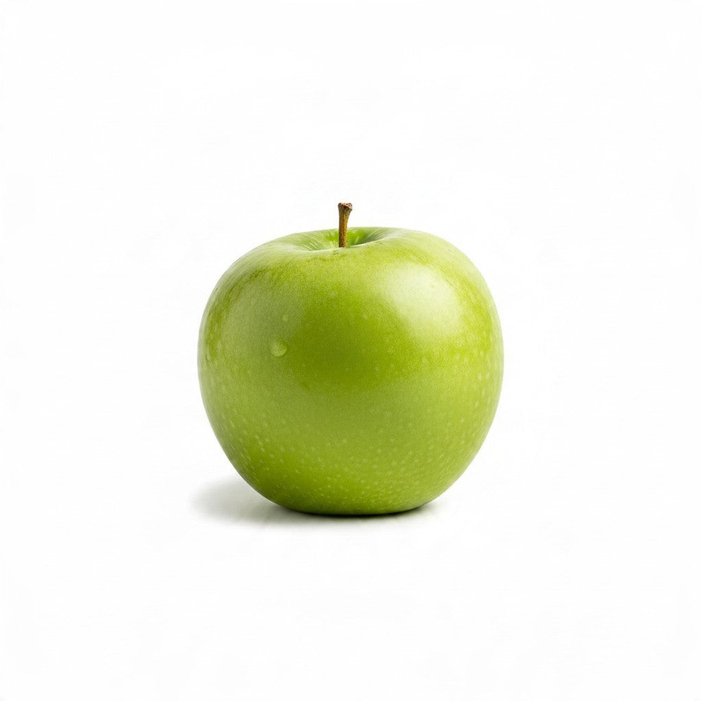 Lamora The Baristro Apple Blend specialty coffee drip bag represented by a fresh green apple on a white background