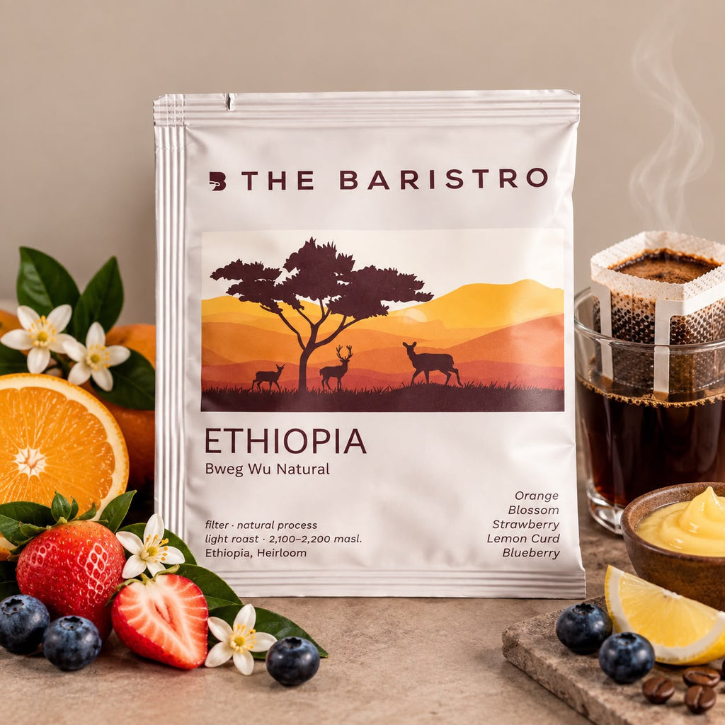 The Baristro Ethiopia Bweg Wu Natural drip bag coffee