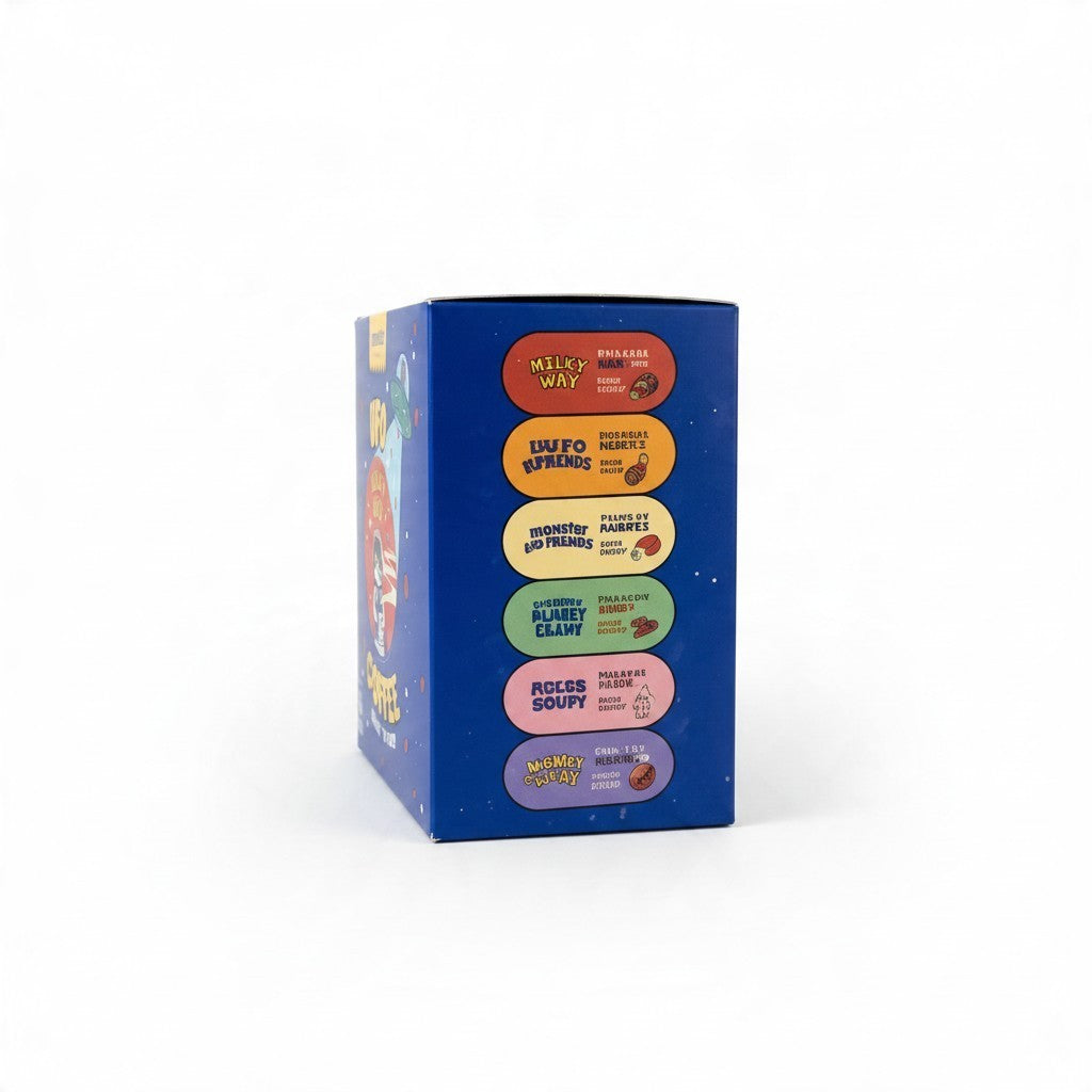 Lamora UFO Milky Way Coffee box featuring six single-serve drip sachets with smooth and creamy flavor profile