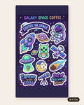 Galaxy Sticker Sheet 4x7 in