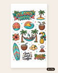 Island Sticker Sheet 4x7 in